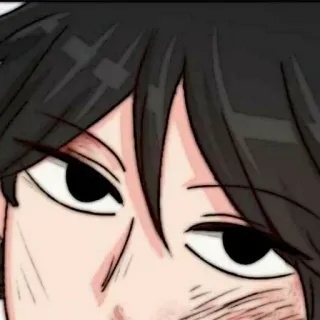🗿 anime, manga, portrait, character, eyes, face telegram sticker