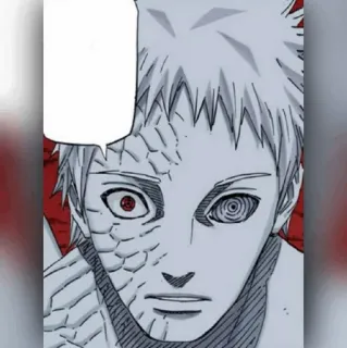 ⚫️ Obito Uchiha Naruto Anime, Manga, Sharingan, Rinnegan, Uchiha telegram sticker