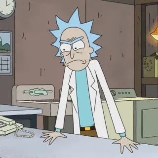 🛸 Rick Sanchez Rick and Morty Cartoon, Animation für Erwachsene, Science Fiction, Komödie, Rick and Morty telegram sticker
