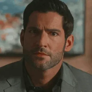 😑 Lucifer Morningstar Lucifer люцифер, сериал, дьявол, том эллис, актер telegram sticker