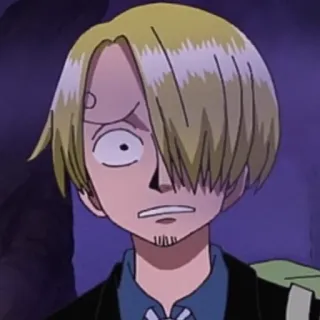 😕 Sanji One Piece Anime, Mangá, Desenho animado, Personagem, Sanji telegram sticker