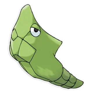 😤 Metapod Pokemon 宝可梦, 铁甲蛹, 绿色, 动漫, 游戏 whatsapp sticker