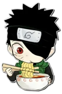 🍜 anime, ramen, character, japanese, bowl, food telegram sticker