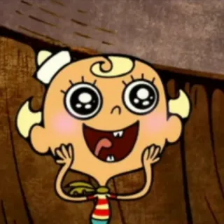 🥰 Mermadonna The Marvelous Misadventures of Flapjack kreskówka, animowany, postać, Mermadonna, Flapjack telegram sticker