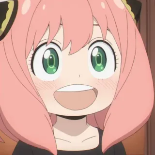 🥜 Anya Forger Spy × Family anime, Spy x Family, Anya Forger, słodkie, kreskówka telegram sticker