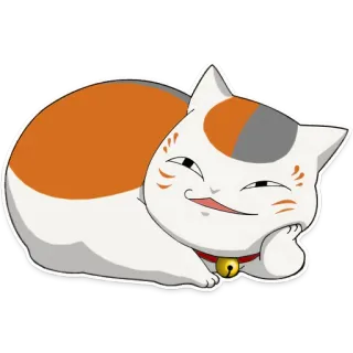 😼 Nyanko-sensei Natsume's Book of Friends gato, anime, Nyanko-sensei, Natsume Yuujinchou, fofo whatsapp sticker