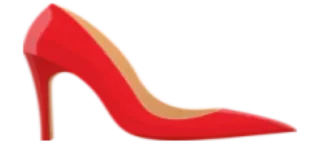 👠 red shoe, high heel, fashion, woman's shoe, footwear whatsapp sticker
