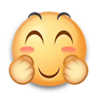 🤗 emoji, cute, face, blush, demon, devil, expression, kawaii telegram sticker