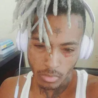 😐 XXXTentacion XXXTentacion, rappeur, musique, portrait telegram sticker