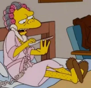 💅 Moe Szyslak The Simpsons Moe Szyslak, Simpsons, Dessin animé, Comédie, Personnage, Série TV telegram sticker