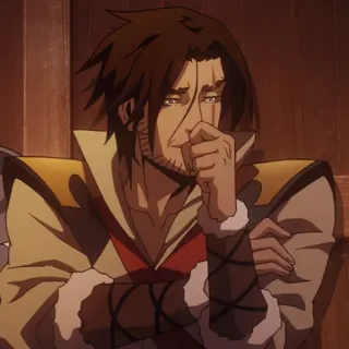 ⚰️ Trevor Belmont Castlevania Аниме, Охотник на вампиров, Бельмонт, Castlevania, Netflix telegram sticker