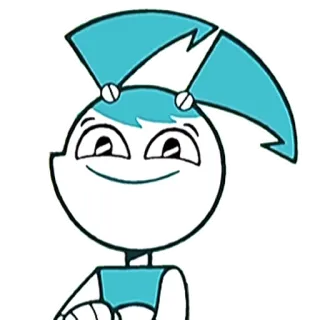 🙃 Jenny Wakeman My Life as a Teenage Robot dessin animé, robot, Jenny Wakeman, Ma vie de robot adolescente, Nickelodeon telegram sticker