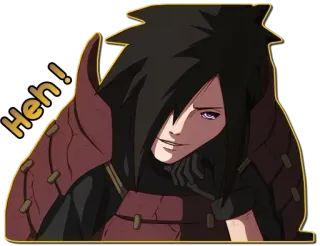 😏 Madara Uchiha Naruto Heh! Anime, Mangá, Naruto, Madara Uchiha, Heh telegram sticker