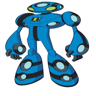 😎 Water Hazard Ben 10 мультфильм, инопланетянин, робот, вода, Бен 10 telegram sticker