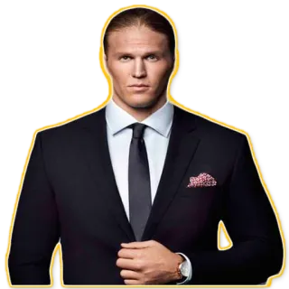 😘 pria, setelan jas, pakaian formal, potret, pengusaha, dasi telegram sticker