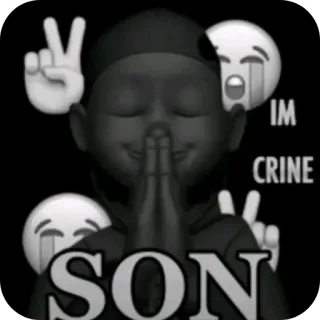 😭 IM CRINE SON whatsapp sticker