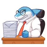 Shark Boss telegram stickers
