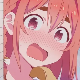 🧡 Anime, Cartoon, Schockiert, Überrascht, Süß, Manga, Mädchen whatsapp sticker