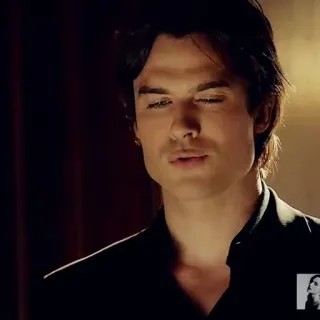 🍷 Damon Salvatore The Vampire Diaries Damon Salvatore, Crónicas Vampíricas, Serie de TV, Retrato, Hombre telegram sticker