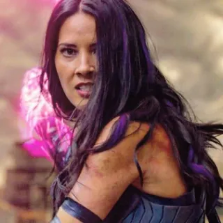 😖 Psylocke X-Men: Apocalypse ไซล็อก, มาร์เวล, เอ็กซ์เมน, มนุษย์กลายพันธุ์, โอลิเวีย มั​นน์, ซูเปอร์ฮีโร่ telegram sticker