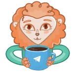 ☕️ leone, animale, cartone animato, telegramma, caffè, tazza telegram sticker