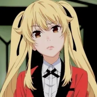 🦮 anime, rubia, chica, retrato telegram sticker