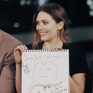 ◾️ Scarlet Witch Scarlet Witch! scarlet witch, elizabeth olsen, marvel, superhero, drawing telegram sticker