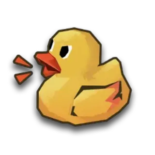 🦆 pato, pato de goma, juguete, juguete de baño, amarillo, dibujos animados whatsapp sticker