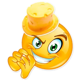 👹 emoji, maléfique, sournois, jaune, dessin animé, complot telegram sticker