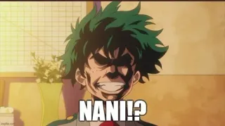 😂 NANI!? Anime, Lustig, Meme, Japanisch, Ausdruck, Überrascht, Nani telegram sticker