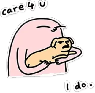 😇 care 4 u
I doo Cartone animato, Cane, Carino, Cura, Amore, Amicizia telegram sticker