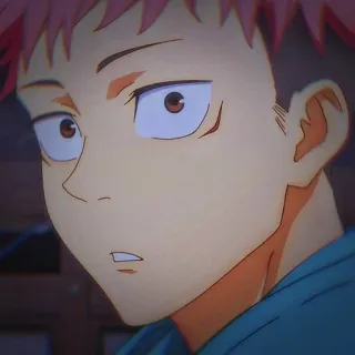 🌟 Yuji Itadori Jujutsu Kaisen Anime, Jujutsu Kaisen, Yuji Itadori, Dessin animé, Manga, Personnage telegram sticker