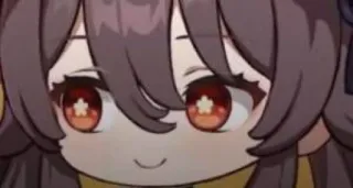😏 Hu Tao Genshin Impact hu tao, genshin impact, anime, chibi, videospiel telegram sticker