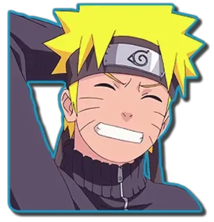 😅 Naruto Uzumaki Naruto Naruto, anime, manga, ninja, cartoon, uzumaki telegram sticker
