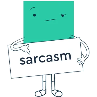 😑 sarcasm sarcasmo, humor, ironía, gracioso, dibujo telegram sticker