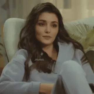 🍯 JMANA mujer, sentada, interior, retrato, hande ercel telegram sticker