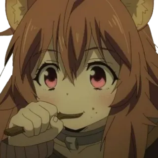 Raphtalia (by @DanVeliar) whatsapp stickers