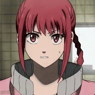 😯 anime, angry, cartoon, woman, illustration whatsapp sticker