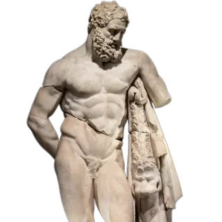 😔 Hercules statue, greek mythology, roman mythology, art, muscle, mythology, hero telegram sticker