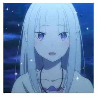 🩺 Echidna Re:Zero Anime, Echidna, Re:Zero, Bruja, Kawaii, Lindo whatsapp sticker
