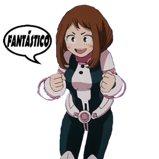 🆒 Ochaco Uraraka My Hero Academia FANTASTICO Anime, My Hero Academia, Ochaco Uraraka, Fantástico, Animado telegram sticker