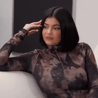 😐 Kylie Jenner kylie jenner, người nổi tiếng, người mẫu, truyền hình thực tế, trang điểm, người ảnh hưởng, phụ nữ whatsapp sticker