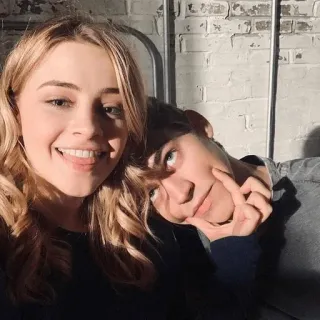🌟 persone, selfie, ritratto, amicizia, attori, sorriso telegram sticker