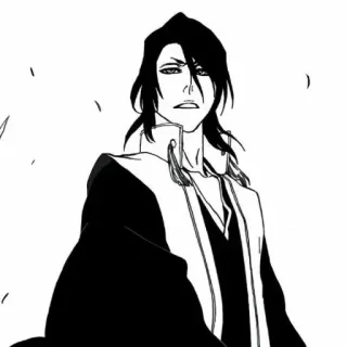 🆕 Byakuya Kuchiki Bleach 애니메이션, 만화, 블리치, 쿠치키 바쿠야, 캐릭터 telegram sticker