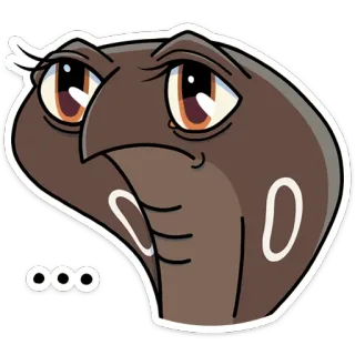 🤔 ... 卡通, 动物, 搞笑, 表情包, 表情符号, 贴纸 telegram sticker