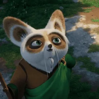 🥋 Master Shifu Kung Fu Panda 卡通, 动画, 师父, 功夫熊猫师父, 功夫熊猫, 动物, 虚构 whatsapp sticker