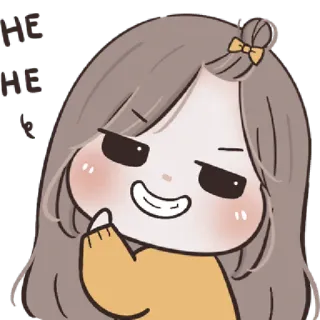 🩰 menina, fofa, desenho animado, adesivo, feliz, kawaii telegram sticker