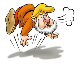 💨 dwarf, angry, cartoon, snow white, disney telegram sticker