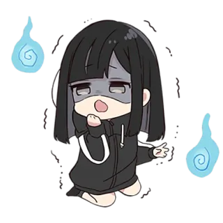 😱 Anime, Gadis, Roh, Imut, Sedih, Hantu, Chibi telegram sticker