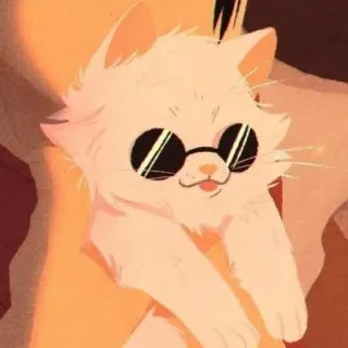 🧊 kot, okulary przeciwsłoneczne, zwierzę, naklejka, zwierzę domowe, fajne whatsapp sticker